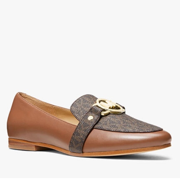MICHAEL KORS RORY LEATHER AND LOGO LOAFER Flats Size 7 - Picture 6 of 7